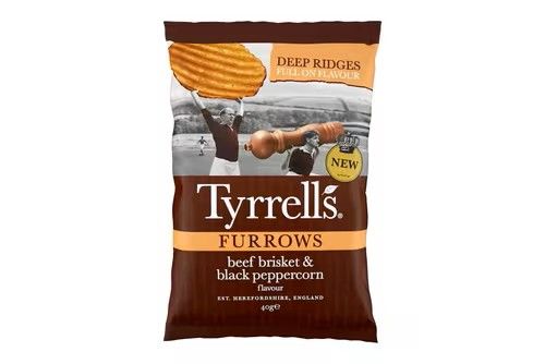 Tyrrells Beef Brisket &amp; Black Peppercorn Crisps
