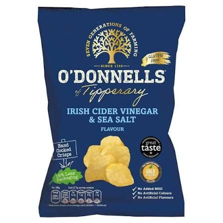 O'Donnells Irish Cider Vinegar &amp; Sea Salt Crisps