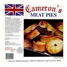 Cameron's Meat Pies 4pkt