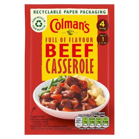 Colman's Beef Casserole