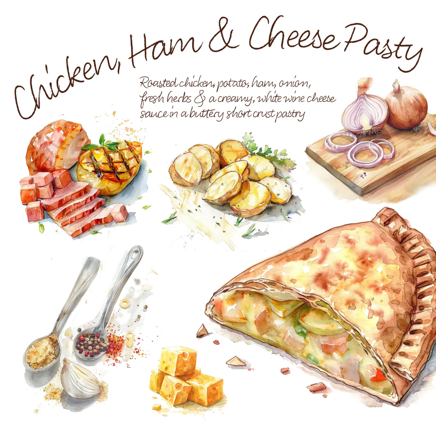 4&amp;20 Chicken, Ham &amp; Cheese Pasty