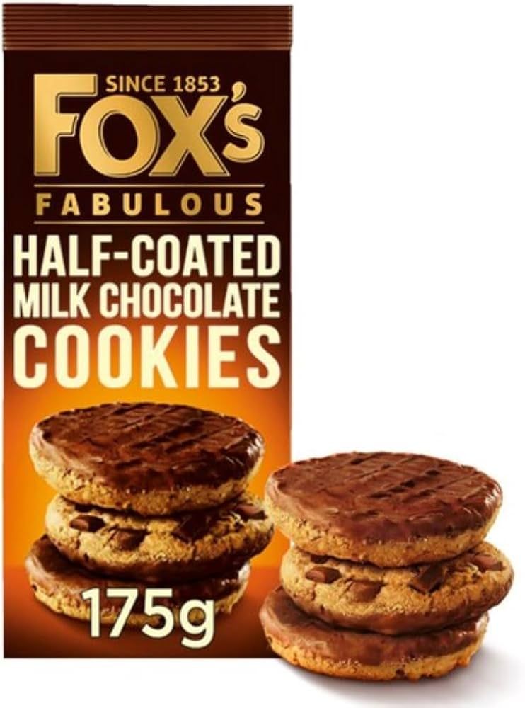 Fox's Fabulous Half-Coated Milk Chocolate Cookies