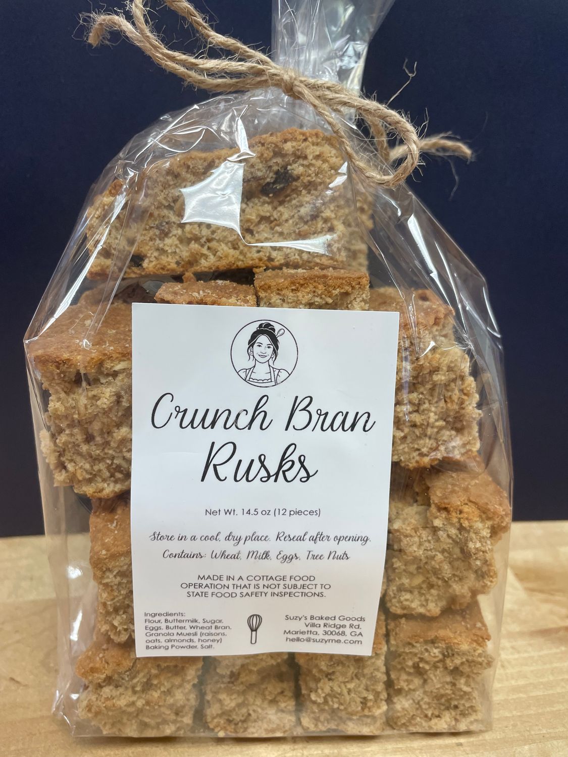 Suzy Bakes Bran Rusks