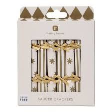 Talking Tables Gold Saucer Crackers