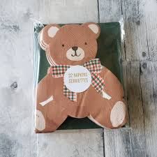 Meri Meri Tartan Teddy Napkin