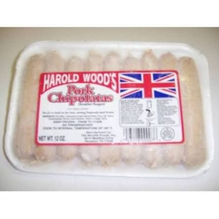 Harold Wood Pork Chipolates - FROZEN (Pick-Up Only) PICK UP ONLY