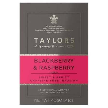 Taylors of Harrogate Blackberry &amp; Raspberry Tea 20 bags