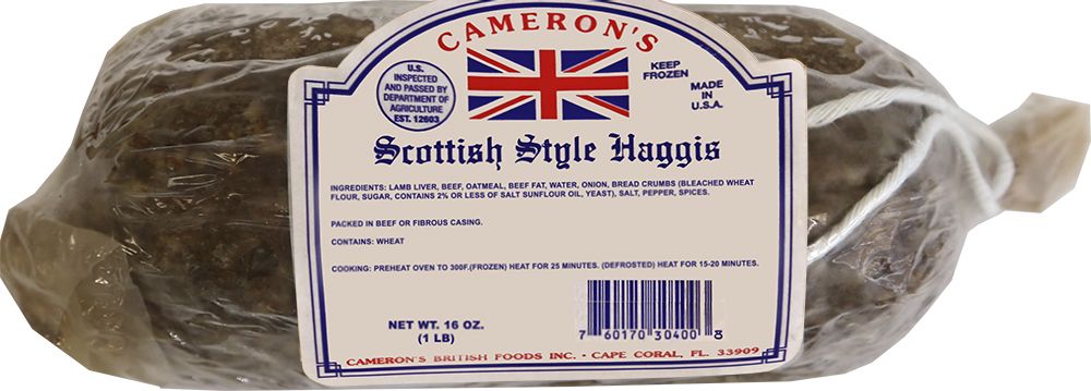 Cameron's Scottish Style Haggis FROZEN (Pick-Up Only) - PICK UP ONLY