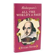 Shakespeare's All The World's a Page Sticky Notes