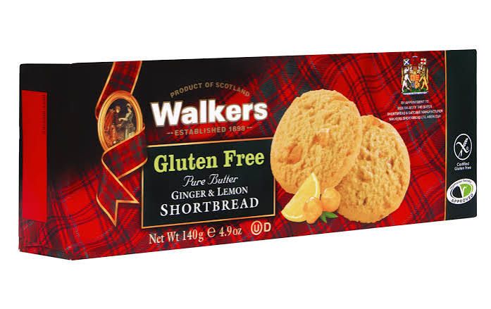 Walker's Gluten Free Ginger &amp; Lemon Shortbread