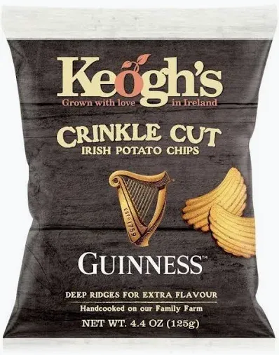 Keogh's Crinkle Cut Guinness Crisps 125g