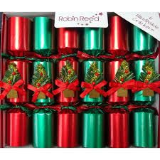 Crackers Red &amp; Green Spruce Party Crackers IN STORE PICKUP ONLY