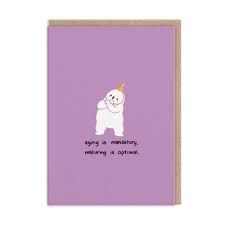 Ohh Deer "Aging is Mandatory" Card