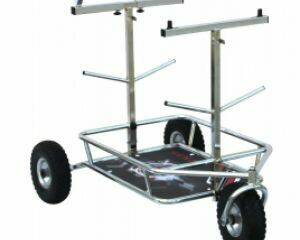 Senzo Chrome 3 Wheel Kart Trolley