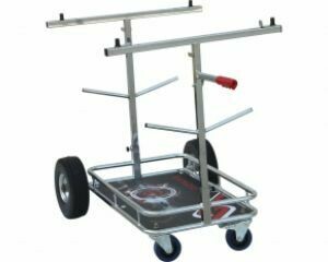 Senzo Chrome 4 Wheel Kart Trolley