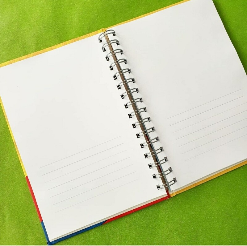 Half plain  / half lined paper / lines