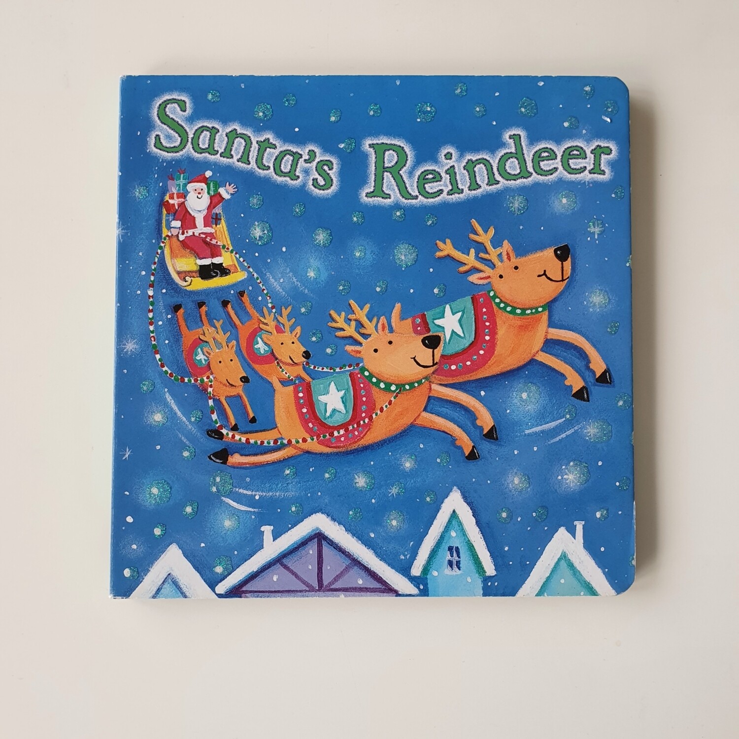 Santa's Reindeer - glitter cover - Christmas