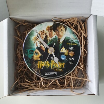 Harry Potter Clocks - made from recycled DVDs
