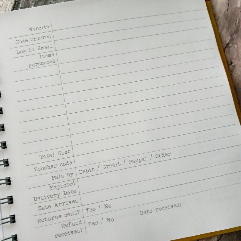 Online Order Book - for shoppers