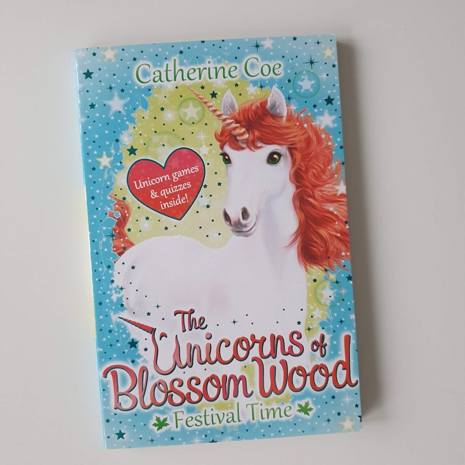 The Unicorns of Blossom Wood Notebook - made from a paperback book
