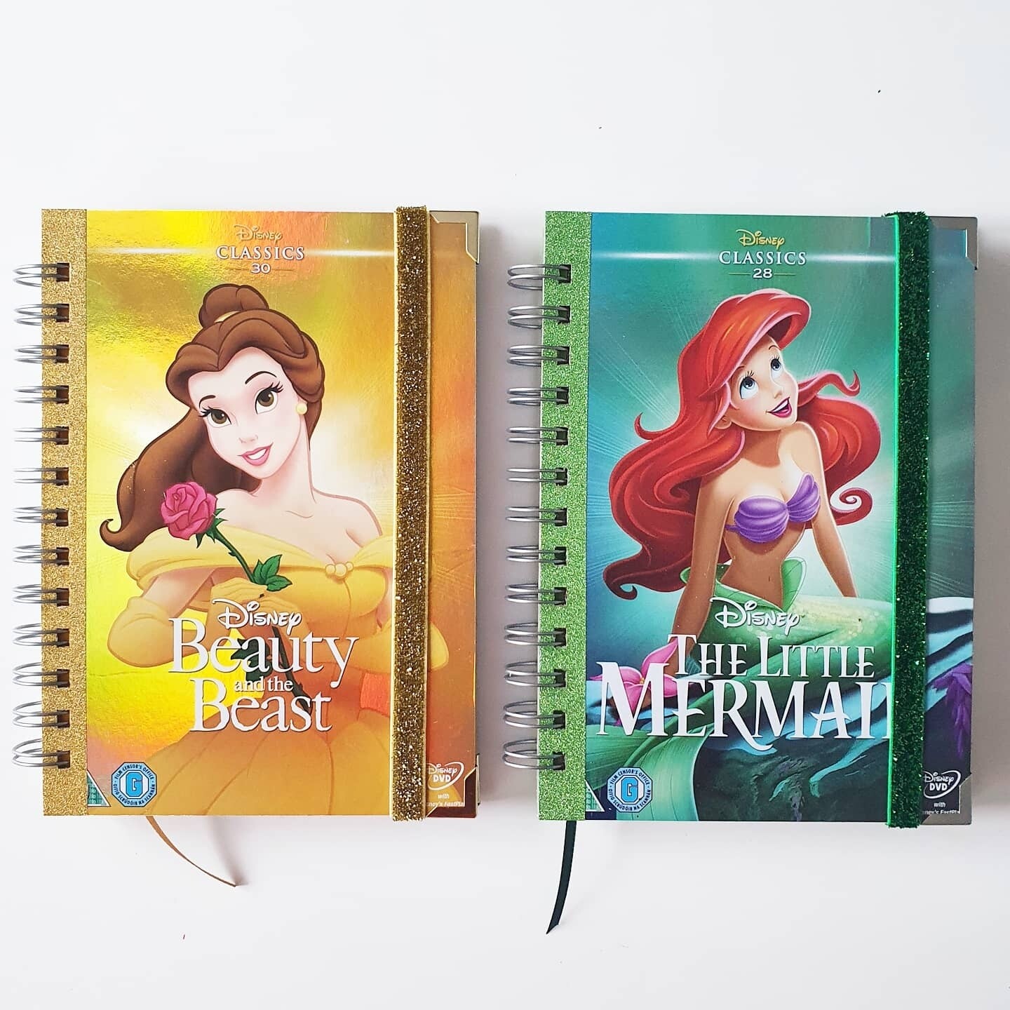 Disney  DVD notebooks -  comes with metal book corners