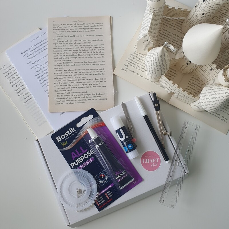 Paper Castle Craft Kit made from Harry Potter Book Paper -   - FREE POSTAGE