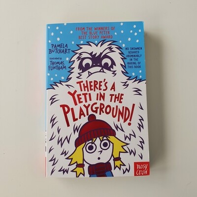 There's a Yeti in the Playground Notebook - made from a paperback book