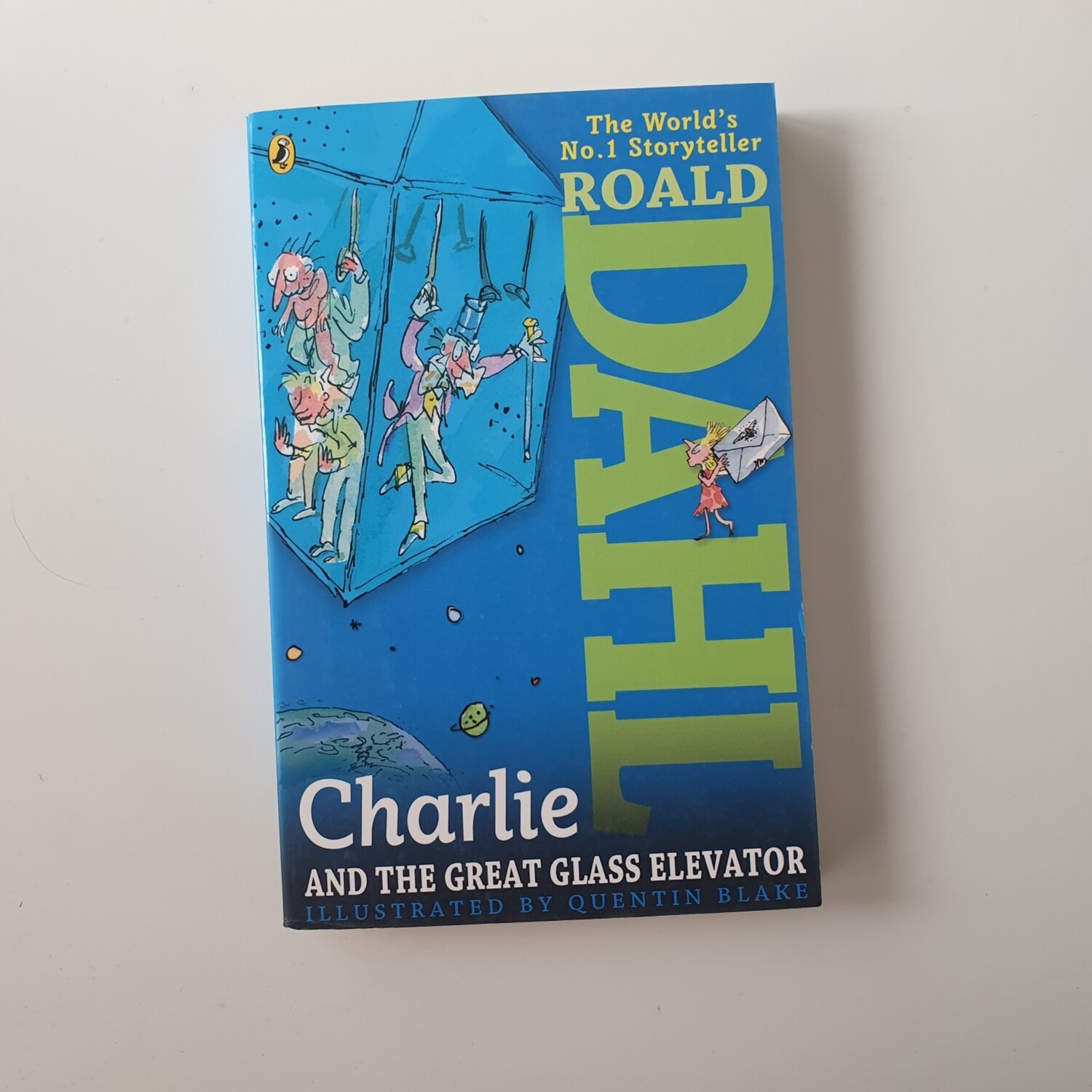 Roald Dahl Charlie and the Great Glass Elevator Notebook - made from a paperback book