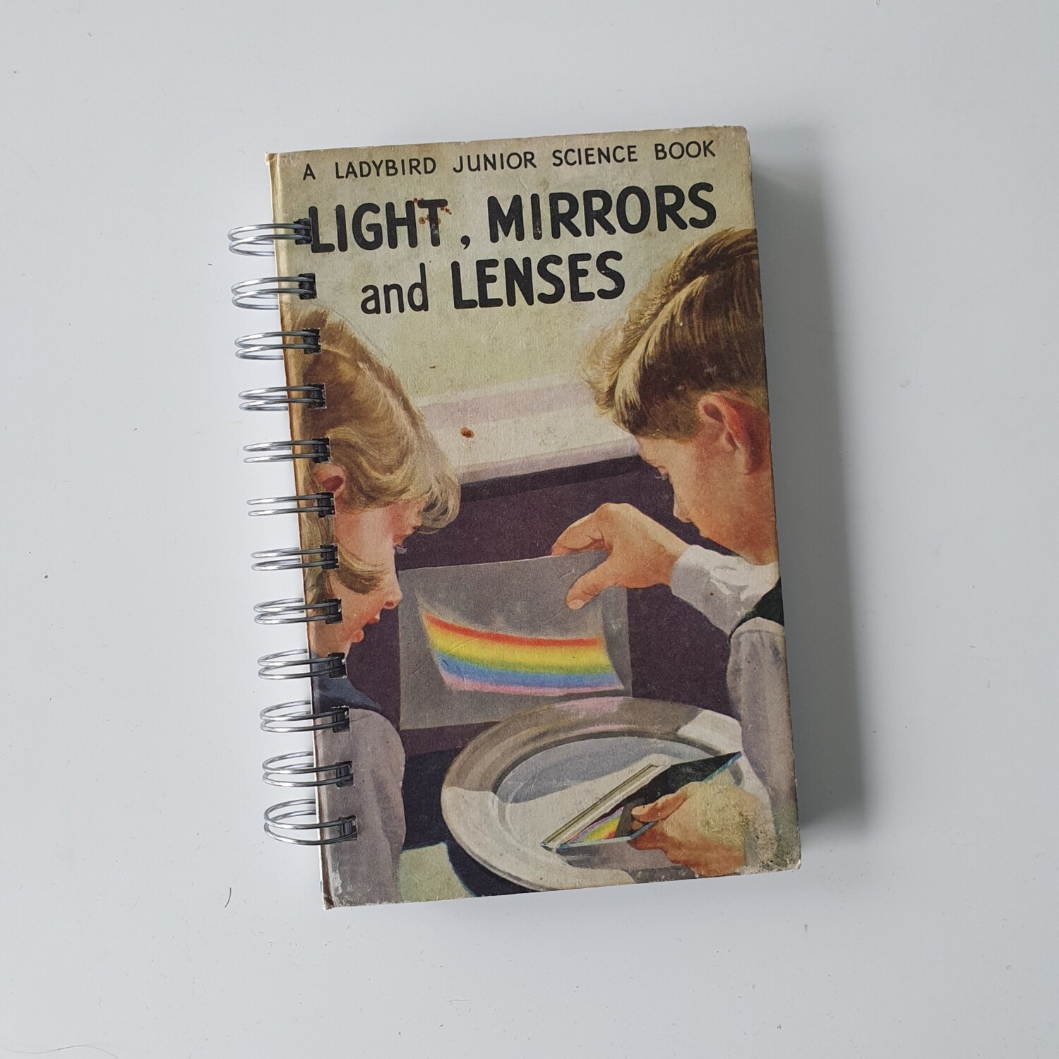 Lights Mirrors and Lenses plain paper notebook - ladybird book