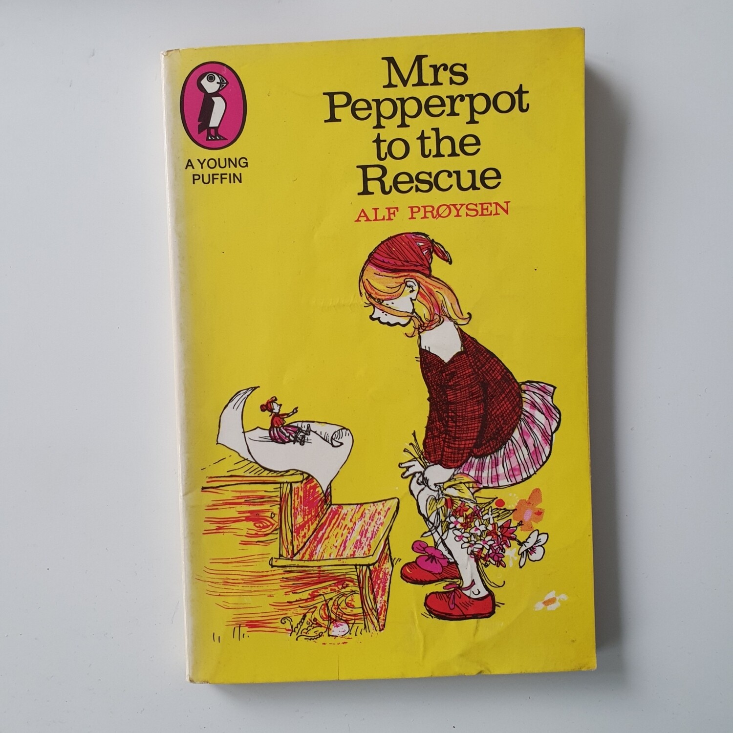Mrs Pepperpot to the Rescue - made from a paperback book