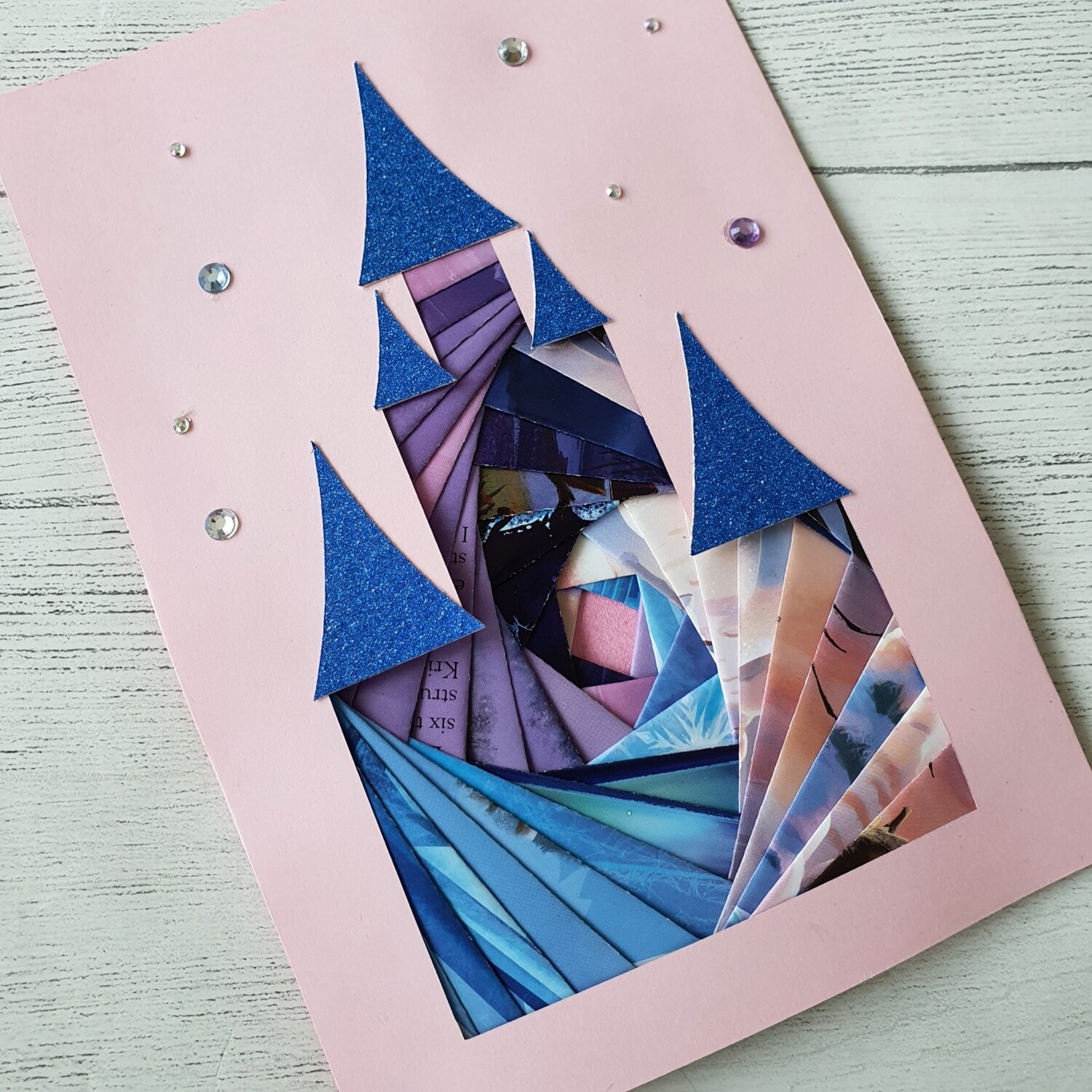 Castle - Iris Paper Folding - MAY's CRAFT CLUB - free UK postage