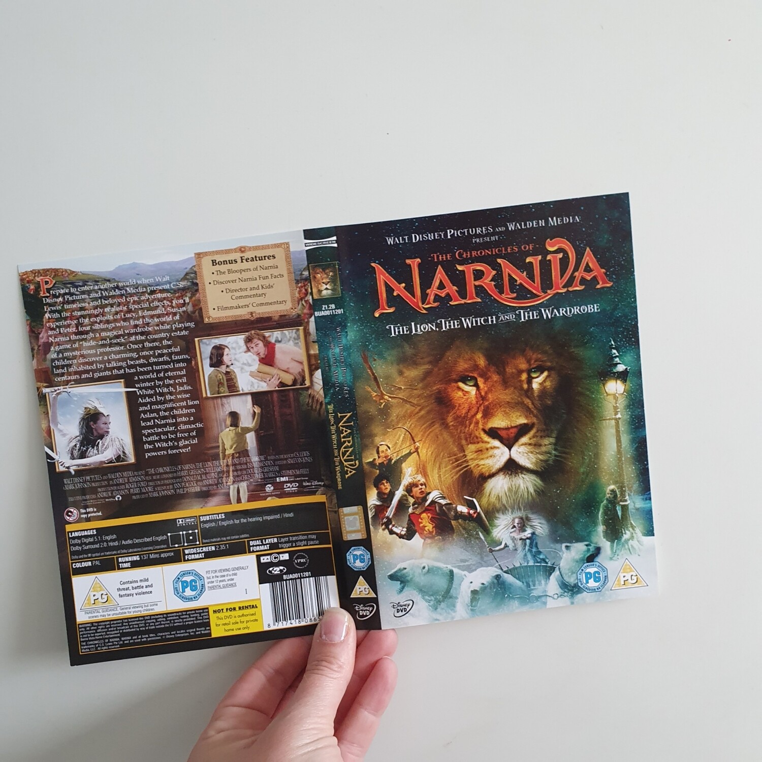 The Lion the Witch and the Wardrobe, Narnia Notebook - made from a DVD sleeve