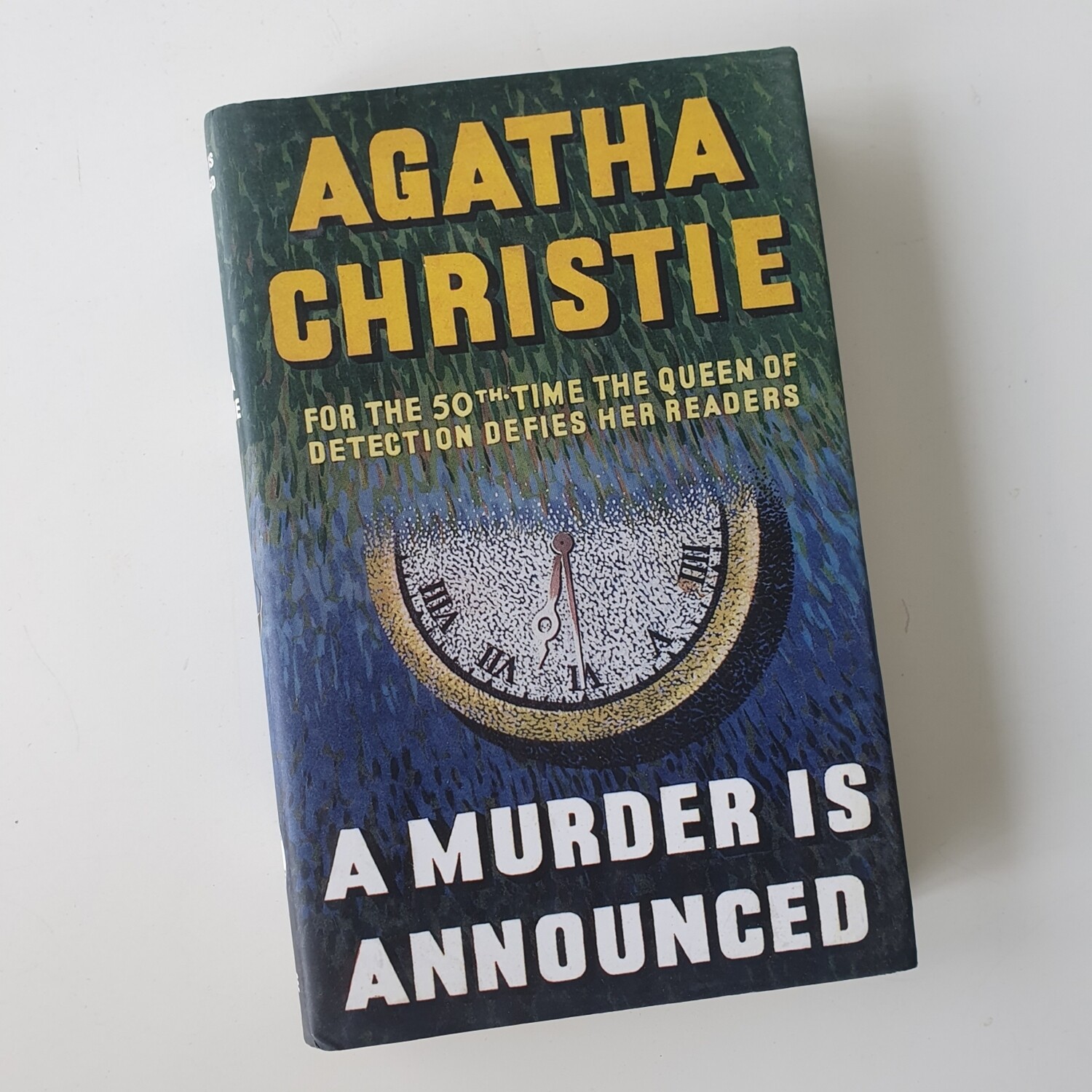 Agatha Christie - A Murder is announced Notebook - made from a dust jacket