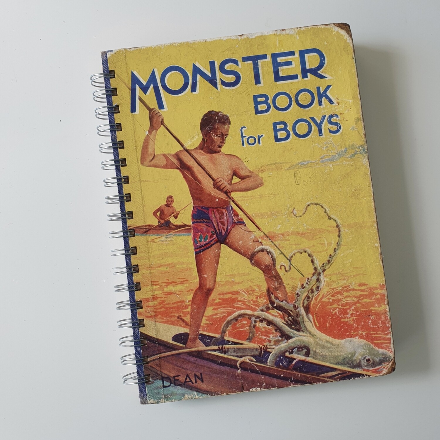 Monster Book for Boys , 1950 , boat, octopus plain paper notebook