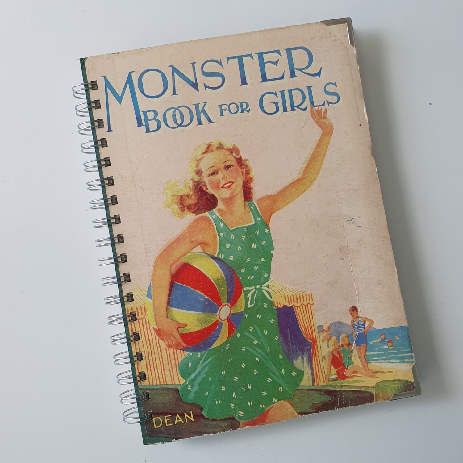Monster Book for  Girls , 1951, beach ball, seaside, holiday plain paper notebook