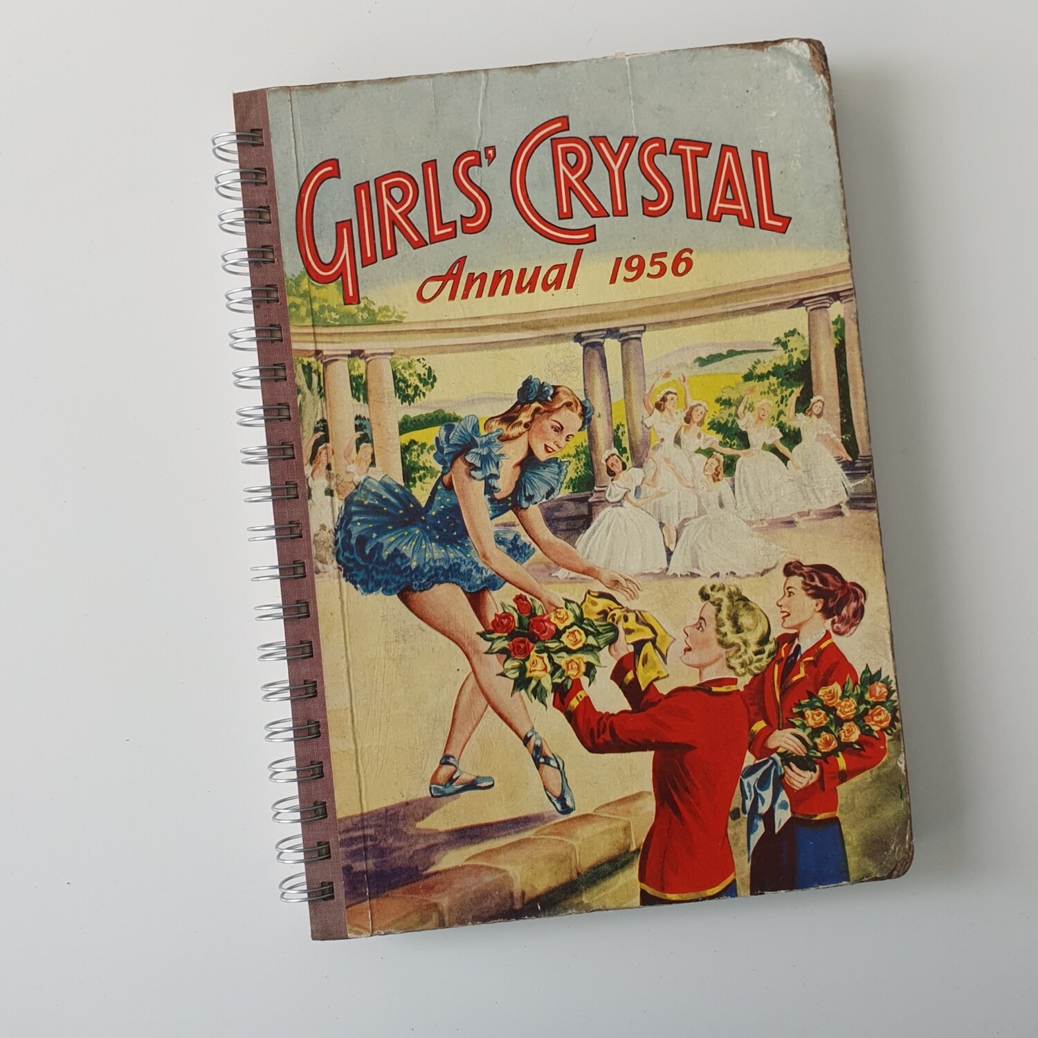 Girls' Crystal Annual 1956, ballet plain paper notebook