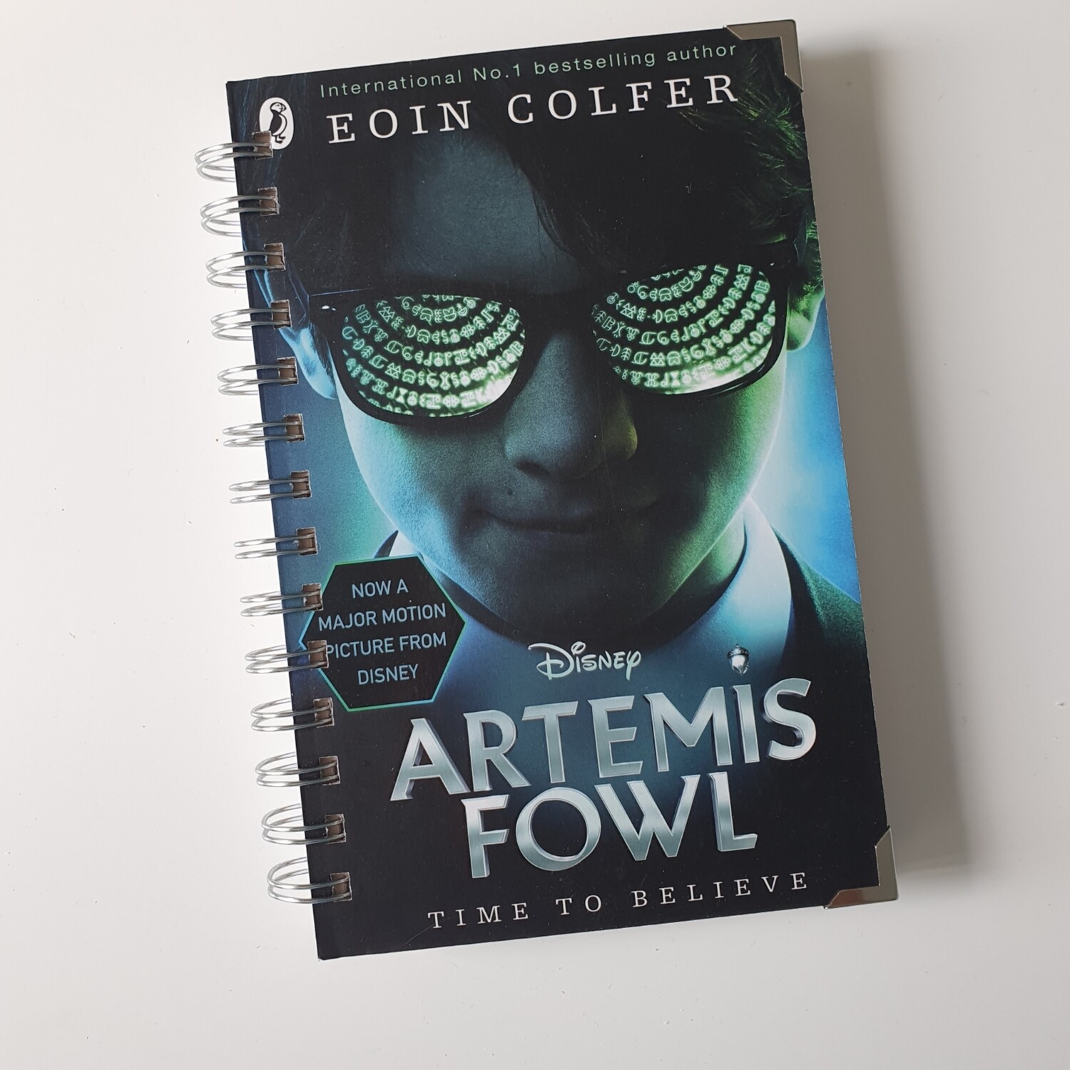 Artemis Fowl lined paper Notebook - made from a paperback book