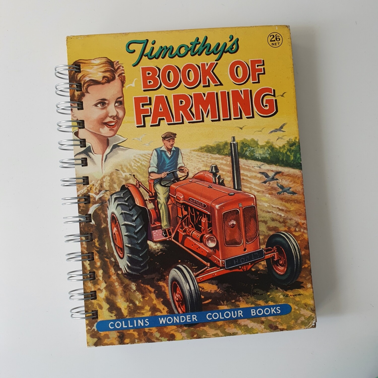 Timothy's Book of Farming Plain paper Notebook c. 1950s, Tractor
