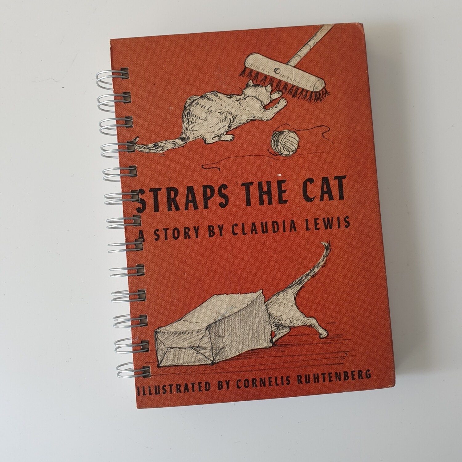 Straps the Cat - plain paper notebook 1957