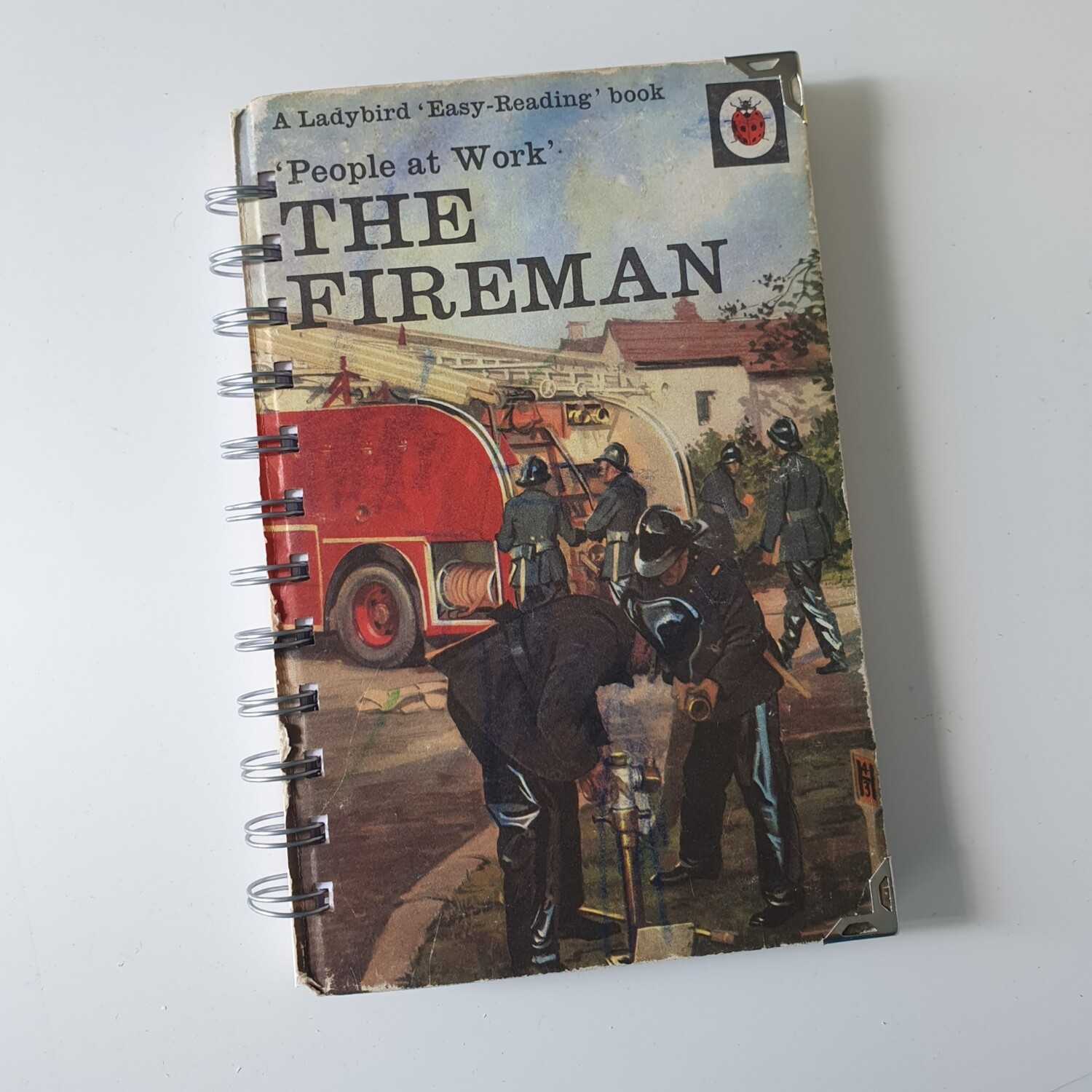 The Fireman plain paper notebook - ladybird book