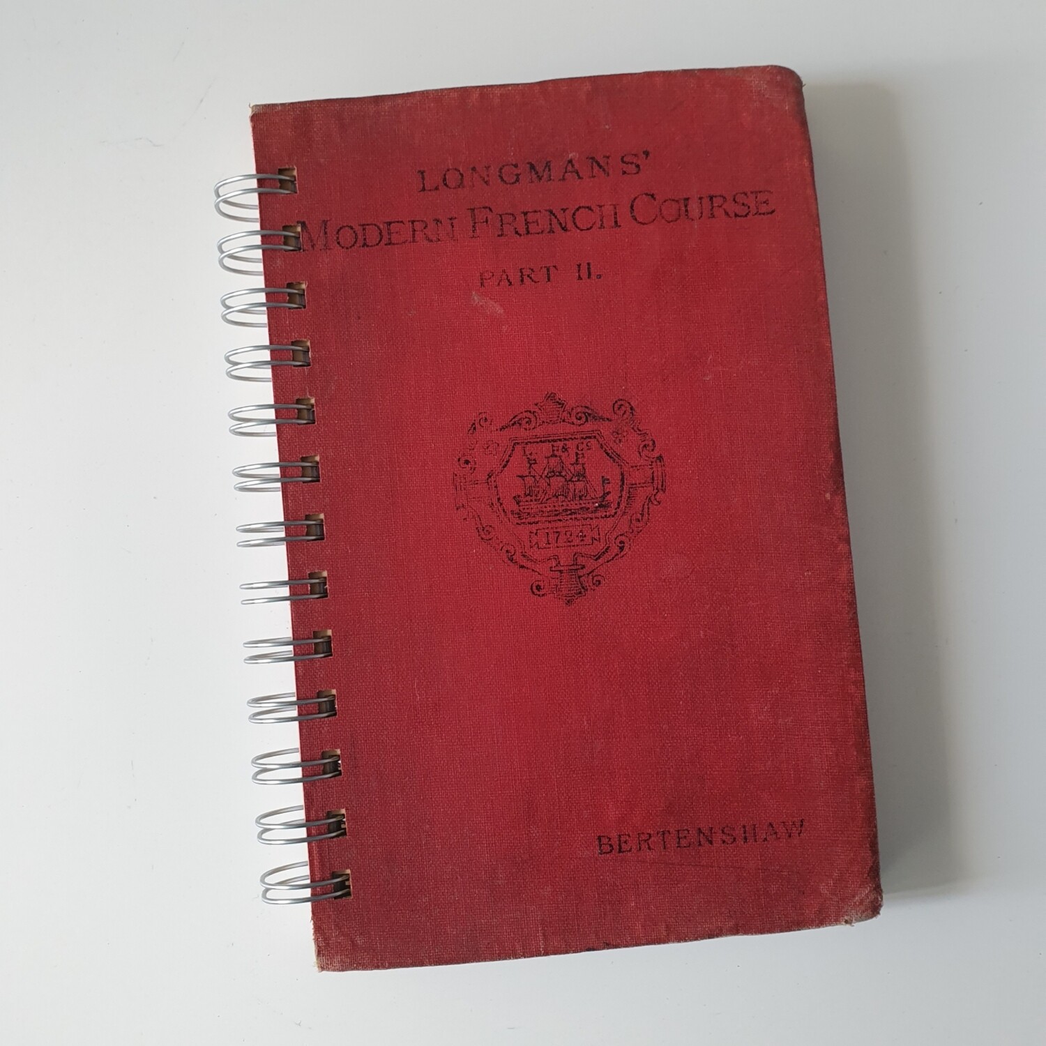Longmans' Modern French Course Part II 1926 plain paper notebook