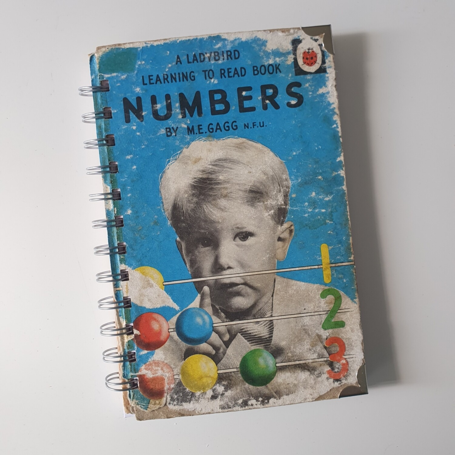 Numbers plain paper notebook - ladybird book maths - READY TO SHIP