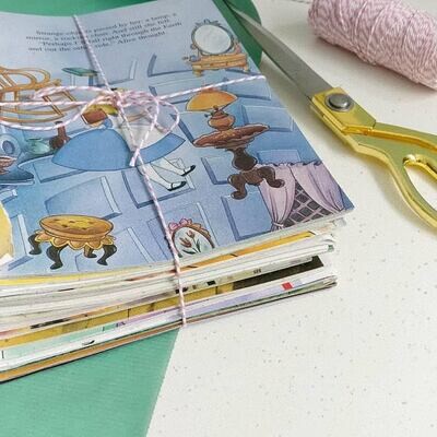 Bundle of approx 300 Disney book paper for crafts / decoupage / Scrapbooking - FREE UK POSTAGE ONLY