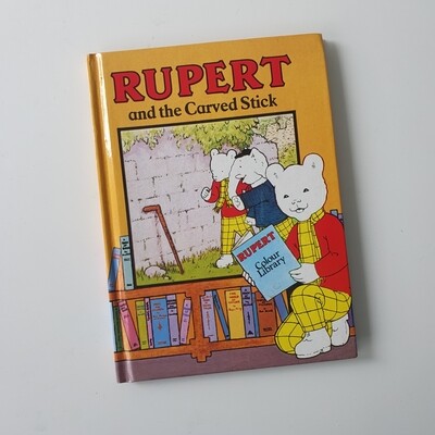 Rupert the Bear Notebook - and the carved stick / colour library