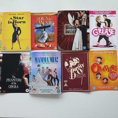 DVD notebooks - MUSICALS & THEATRE made with metal book corners