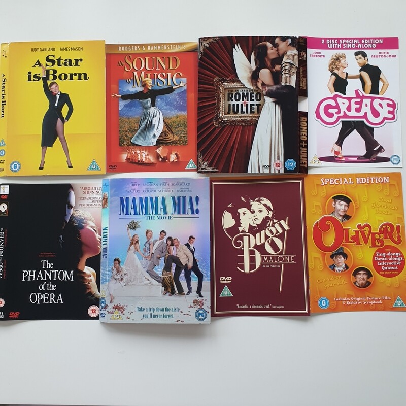 DVD notebooks - MUSICALS &amp; THEATRE made with metal book corners