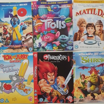 DVD notebooks - CHILDREN'S & ANIMATION made with metal book corners