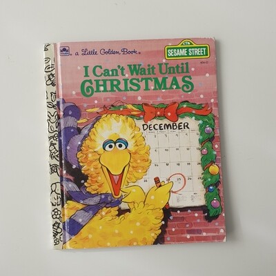 Sesame Street - Big Bird, I can't wait until Christmas, this is a board book and will have metal book corners included