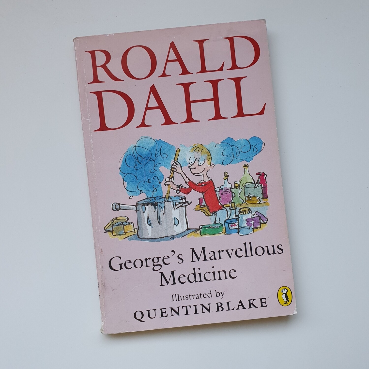 Roald Dahl George's Marvellous Medicine Notebook - made from a paperback book