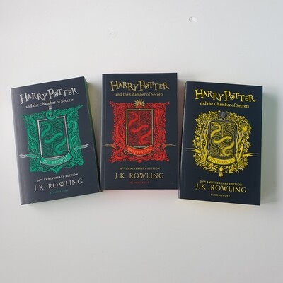 Harry Potter and the Chamber of Secrets Notebook - HOUSE - made from a paperback book, book corners included